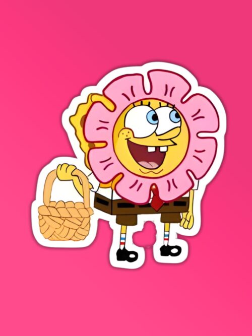 Happy Shopper Spongebob Laptop Mobile Stickers