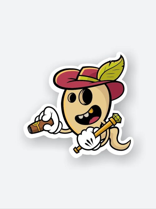 Happy Worm Sticker
