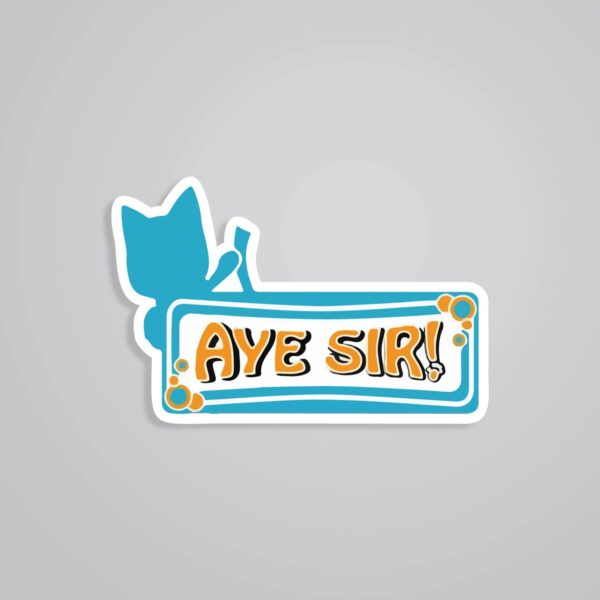 Happys Aye Sir Anime Stickers
