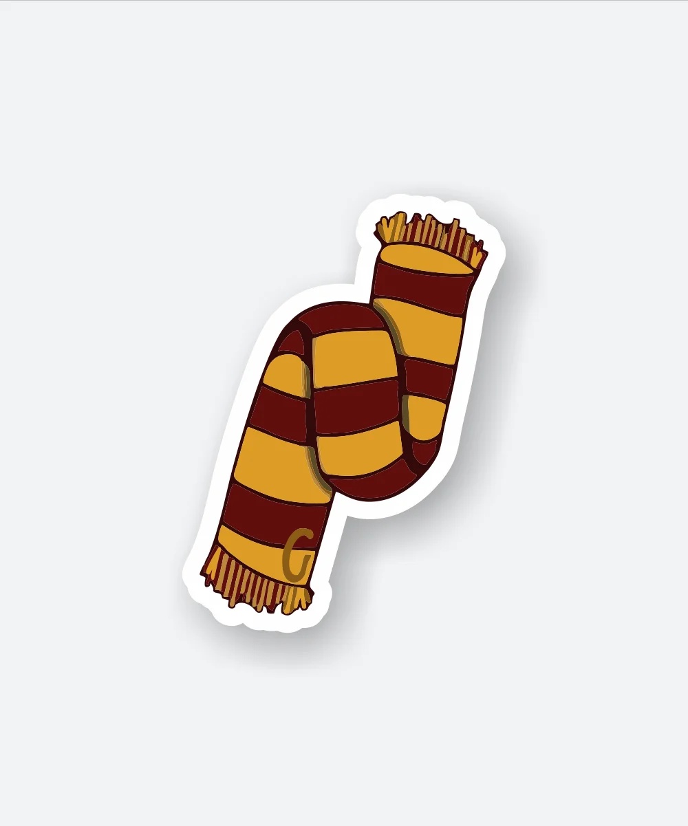 Harry Potter Gryffindor Scarf Sticker Harry Potter Gryffindor Scarf Sticker
