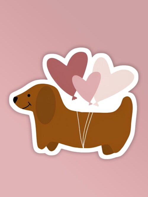 Heart Balloons Valentines   Laptop Mobile Stickers