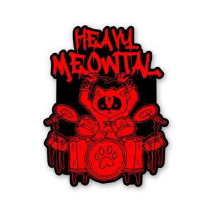 Heavy Meowtal Sticker Heavy Meowtal Sticker