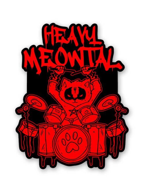 Heavy Meowtal Sticker