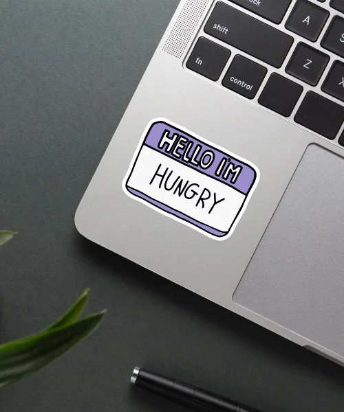 Hello Im Hungry Sticker