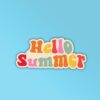 Hello Summer Laptop Mobile Stickers
