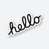 Hello Text Sticker