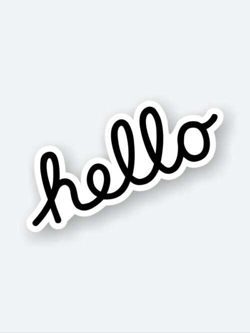 Hello Text Sticker