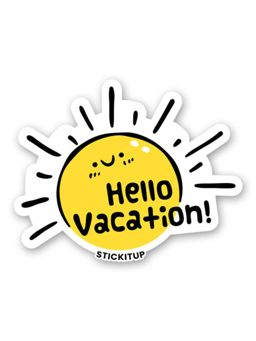 Hello Vacation Sticker