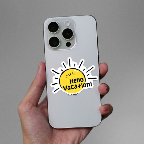 Hello Vacation Sticker Hello Vacation Sticker
