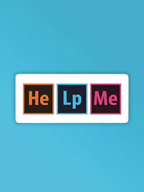 Help Me Graphic Designer Laptop Mobile Stickers