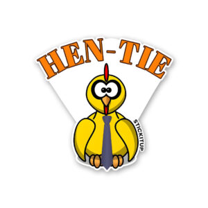 Hen Tie Sticker Hen Tie Sticker