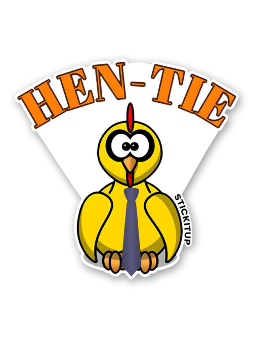 Hen Tie Sticker