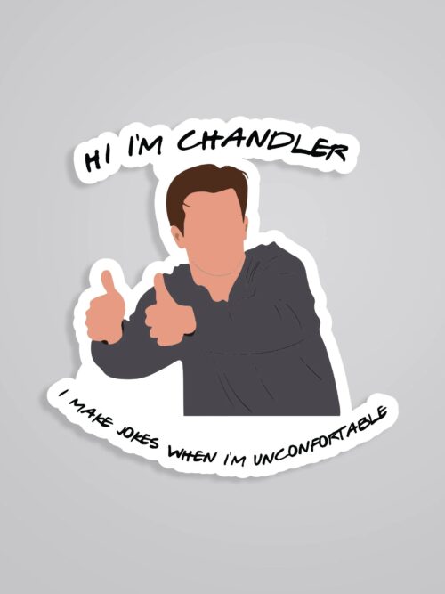 Hi Im Chandler TV Shows Stickers