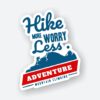 Hike More Worry Less Sticker