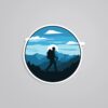 Hiking Travels Stickers