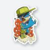 Hip Hop Zombie Sticker