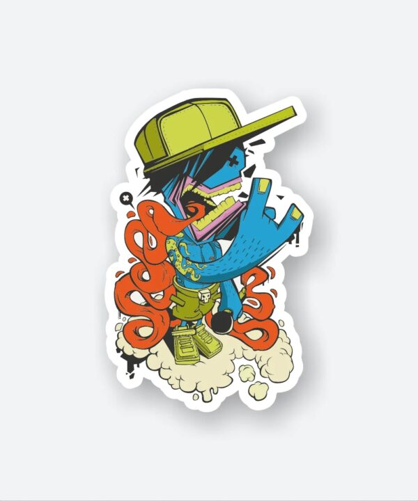 Hip Hop Zombie Sticker Hip Hop Zombie Sticker