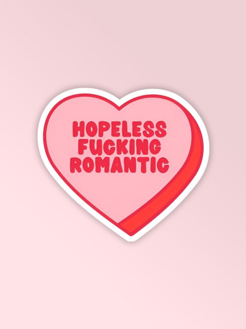 Hopeless Romantic   Laptop Mobile Stickers
