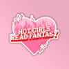 Hot Girls Read Fantasy Laptop   Mobile Sticker