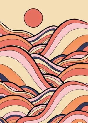 Hot Spring Waves Spring Vibes Poster