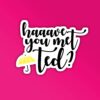 How You Met Ted Laptop   Mobile Sticker