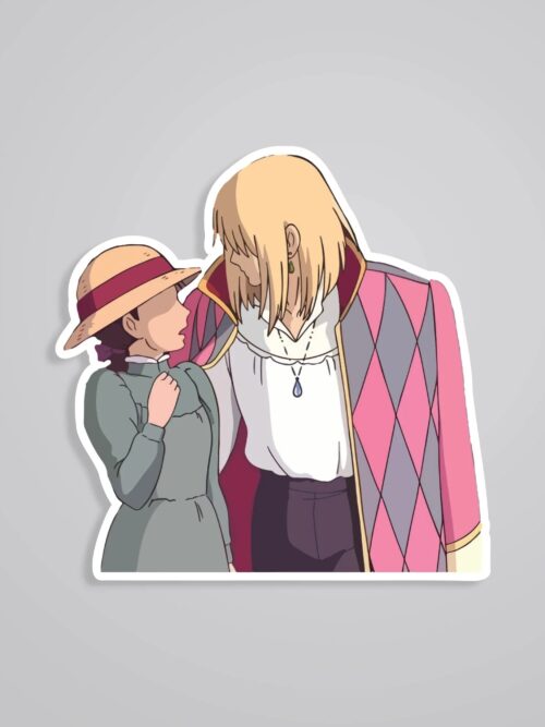 Howl And Sophie Together Anime Stickers