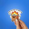 Hustlin Is Fire Sticker