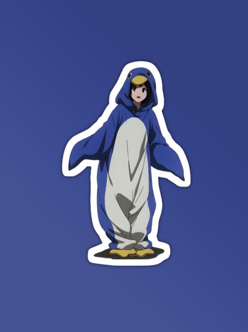 Hyouka Penguin Girl Laptop Mobile Stickers
