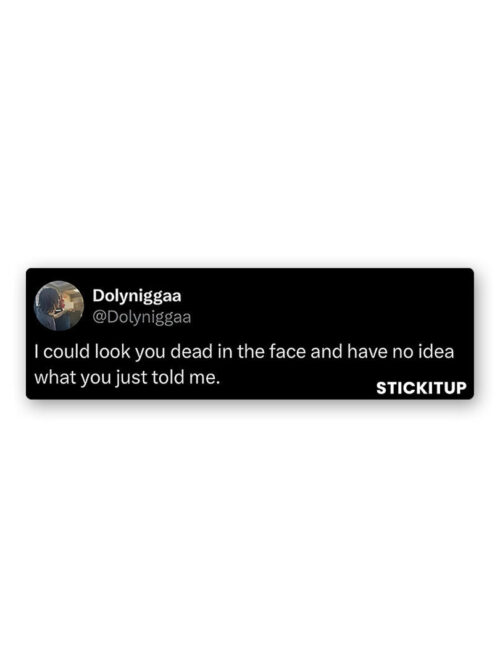 I Could Look You Sticker