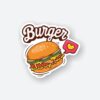 I Love Burger Sticker