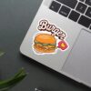 I Love Burger Sticker