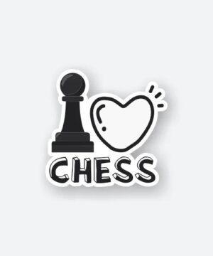 I Love Chess Sticker