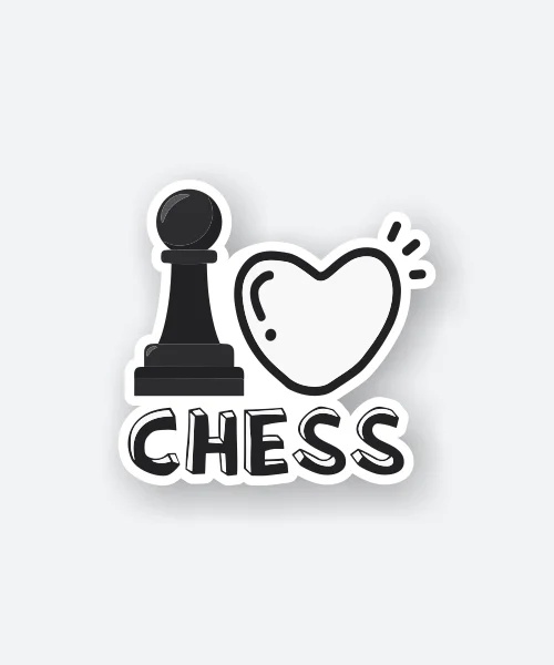 I Love Chess Sticker