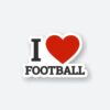 I Love Football Sticker