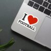 I Love Football Sticker