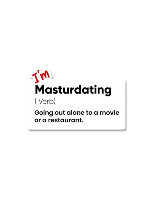 I M Masturdating Sticker
