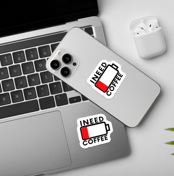 I Need Coffee Sticker I Need Coffee Sticker