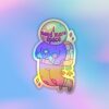 I Need More Space   Holographic Laptop   Mobile Sticker
