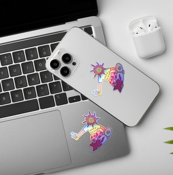 I Need Sleep   Holographic Laptop   Mobile Sticker