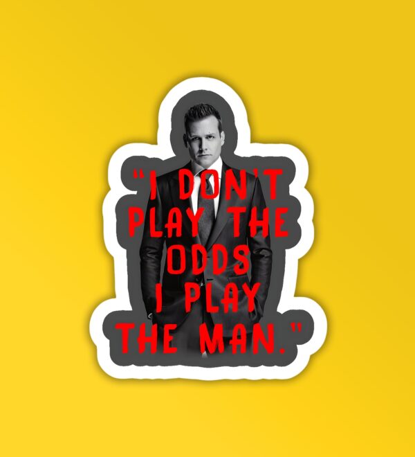 I Play The Man Suits Laptop Mobile Sticker I Play The Man Suits Laptop Mobile Sticker