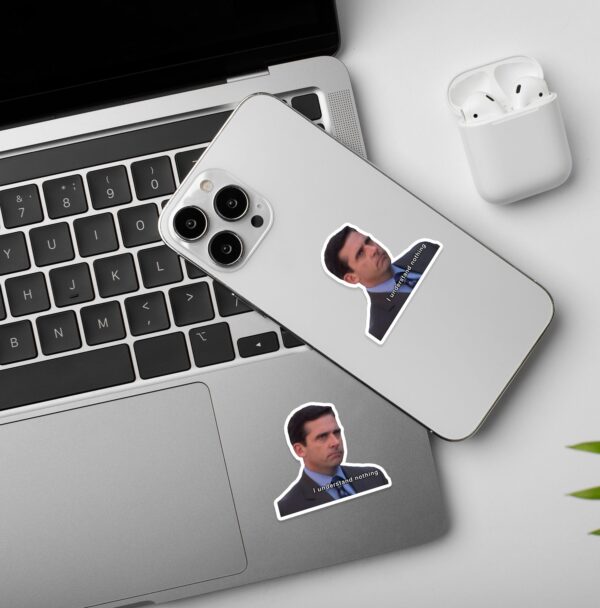 I Understand Nothing The Office Laptop Mobile Stickers I Understand Nothing The Office Laptop Mobile Stickers