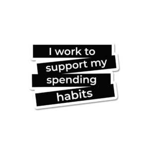 I Work And Support Sticker I Work And Support Sticker