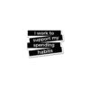 I Work And Support Sticker
