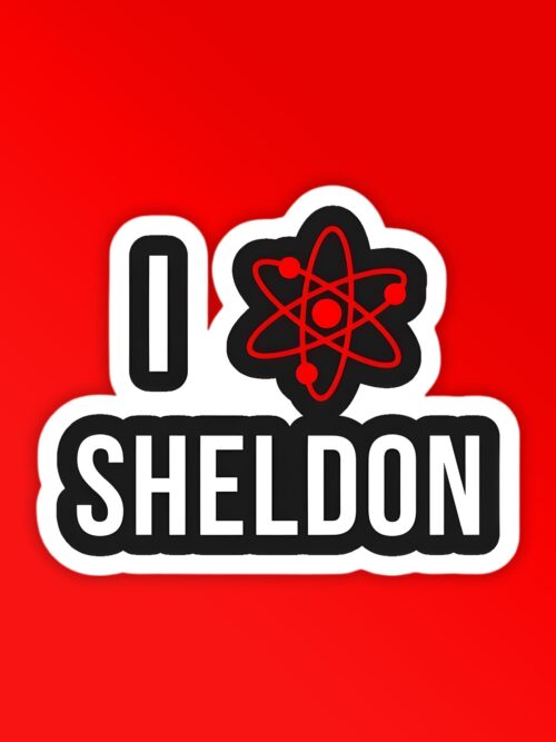 I  3 Sheldon   BBT Laptop   Mobile Sticker