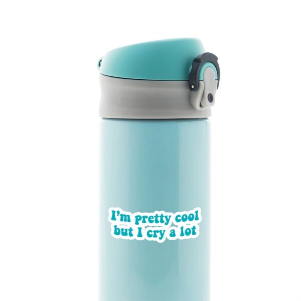I Am Pretty Cool But I Cry Lot Witty Stickers I Am Pretty Cool But I Cry Lot Witty Stickers