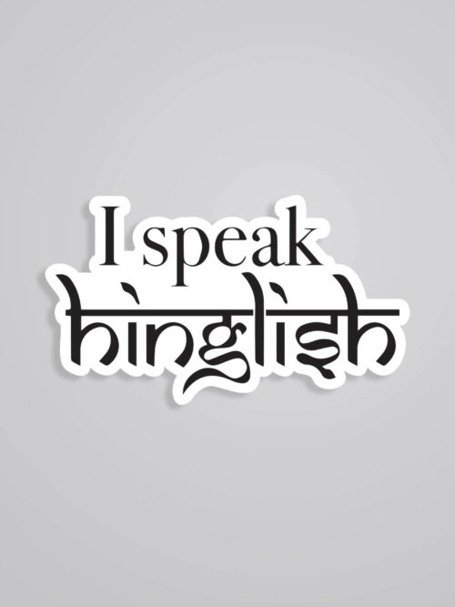 I Speak Hinglish Witty Stickers