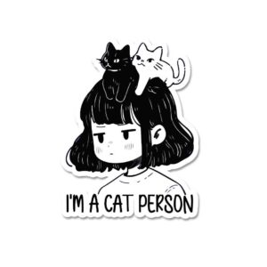 IM A Cat Person Sticker IM A Cat Person Sticker