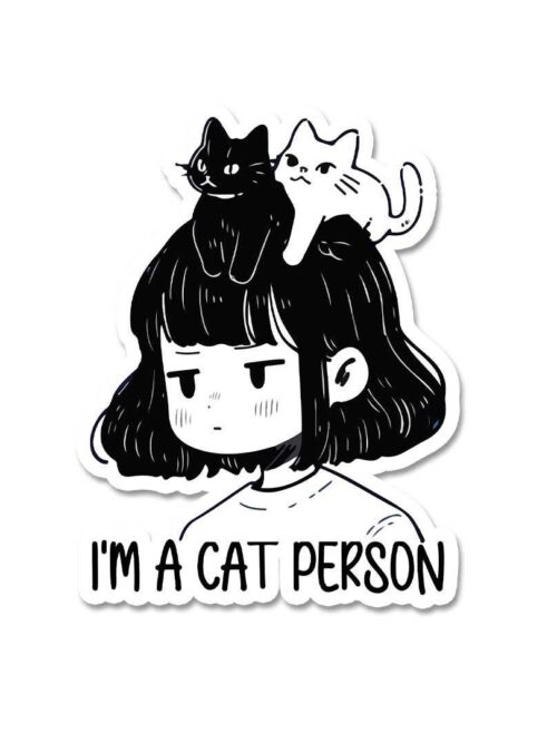 IM A Cat Person Sticker