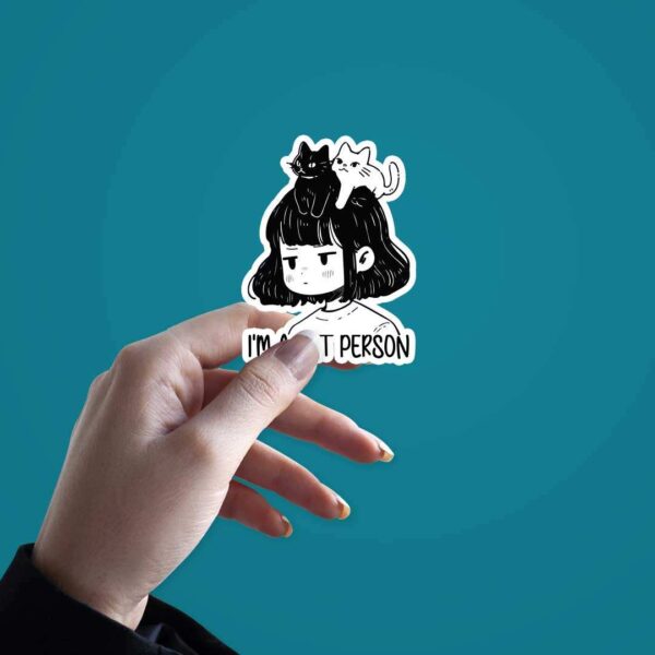 IM A Cat Person Sticker