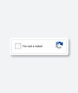 IM Not A Robot Captcha Sticker IM Not A Robot Captcha Sticker